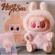 Мягкая игрушка Лабубу Монстры 15см Pop Розовый плюшевый брелок-сюрприз на рюкзак