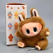 Мягкая игрушка Лабубу 15см РЫЖИЙ Монстр Labubu Pop Mart Мягкий брелок