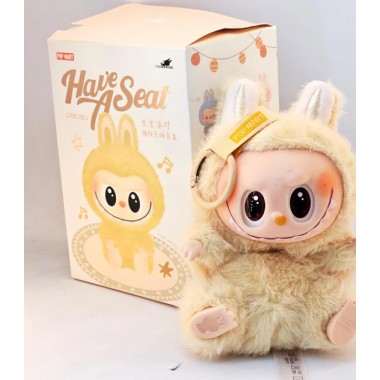 Мягкая игрушка Лабубу, брелок коллекционная 15 см Желтый