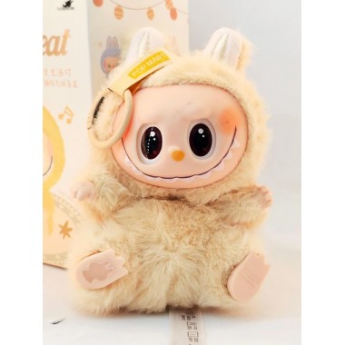 Мягкая игрушка Лабубу, брелок коллекционная 15 см Желтый