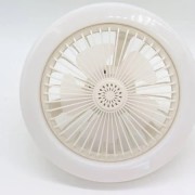 Лампа-вентилятор в патрон +пульт, CHP-006, Белая/LED люстра с вентилятором/Потолочный лед вентилятор