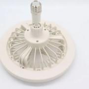 Лампа-вентилятор в патрон +пульт, CHP-006, Белая/LED люстра с вентилятором/Потолочный лед вентилятор