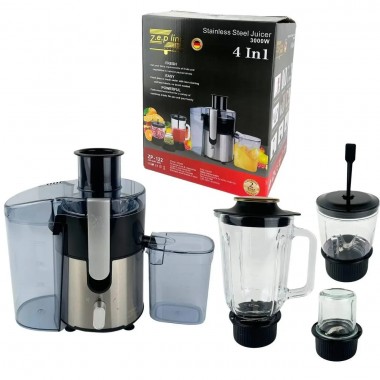 Соковыжималка электрическая 4в1 (блендер, мимиксер, кофемолка) 3000 Вт Zepline ZP-122 Универсальный кухонный к