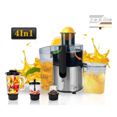 Соковыжималка электрическая 4в1 (блендер, мимиксер, кофемолка) 3000 Вт Zepline ZP-122 Универсальный кухонный к