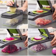 Ручной мультислайсер 14в1 Kitchen Ideas Veggie Slicer HA-347 многофункциональная овощерезка с контейнером
