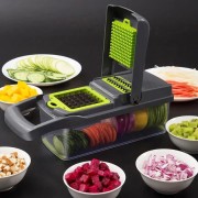 Ручной мультислайсер 14в1 Kitchen Ideas Veggie Slicer HA-347 многофункциональная овощерезка с контейнером