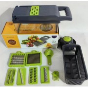 Ручной мультислайсер 14в1 Kitchen Ideas Veggie Slicer HA-347 многофункциональная овощерезка с контейнером