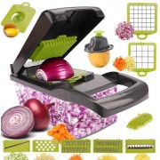 Ручной мультислайсер 14в1 Kitchen Ideas Veggie Slicer HA-347 многофункциональная овощерезка с контейнером