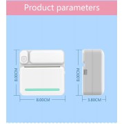 Детский портативный термопринтер C19 с Bluetooth и аккумулятором принтер моментальной печати с термобумагой