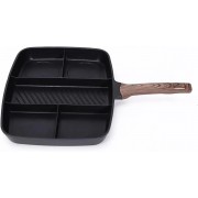 Универсальная сковорода с пятью разделенными секциями и антипригарным покрытием