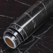 Самоклеящаяся Пленка 5м Черная Мрамор для Кухни Kitchen Sticker Мраморная Наклейка 3м на 60см