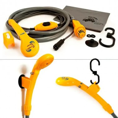 Портативный авто-душ DC 12V, автодушевые для путешествий с питанием от прикуривателя