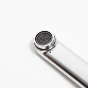 Смеситель для ванны с длинным изливом хром, с душевым гарнитуром.