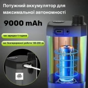 Портативный душ с насосом электрический 9000mAh полевой Lixada Походный переносной душ для туризма и дома
