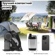 Портативный душ с насосом электрический 9000mAh полевой Lixada Походный переносной душ для туризма и дома