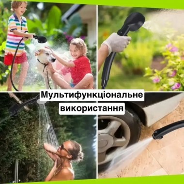 Портативный душ с насосом электрический 9000mAh полевой Lixada Походный переносной душ для туризма и дома Портативный душ с насосом электрический 9000mAh полевой Lixada Походный переносной душ для туризма и дома