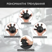 Эспандер для кистей с двумя уровнями нагрузки из силикона и металла для тренировки пальцев YJ-8819