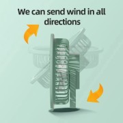 Портативный вентилятор аккумуляторный с кольцевой лампой Breeze Silent Fan беспроводной, 3 режима, регулировка