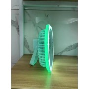 Портативный вентилятор аккумуляторный с кольцевой лампой Breeze Silent Fan беспроводной, 3 режима, регулировка