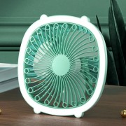 Портативный вентилятор аккумуляторный с кольцевой лампой Breeze Silent Fan беспроводной, 3 режима, регулировка