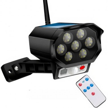 Светодиодный муляж камеры видеонаблюдения с датчиком движения и солнечной панелью BK-36 Фонарь с ПУ