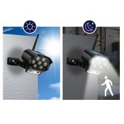 Светодиодный муляж камеры видеонаблюдения с датчиком движения и солнечной панелью BK-36 Фонарь с ПУ