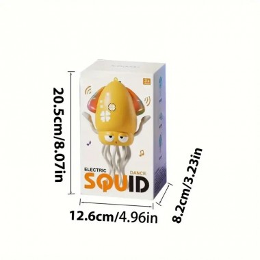 Музыкальный осьминог интерактивная игрушка Tummy Time Octopus Танцующий Осьминог