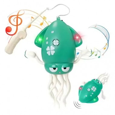 Музыкальный осьминог интерактивная игрушка Tummy Time Octopus Танцующий Осьминог