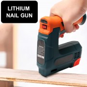 Беспроводной гвоздезабиватель-степлер 2-в-1 Cordless Nailer Stapler 21 в 1, аккумуляторный