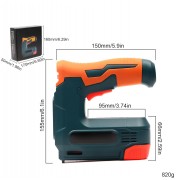 Беспроводной гвоздезабиватель-степлер 2-в-1 Cordless Nailer Stapler 21 в 1, аккумуляторный