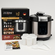Вместительная мультипечь Zepline ZP-125 аэрофритюр с чашей 7л регулировкой температуры 29 програм