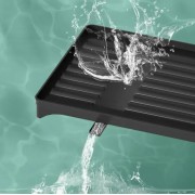 Сушилка двухуровневая для посуды из нержавеющей стали Черная Удобная сушилка для посуды