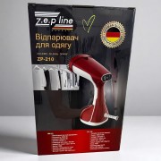 Ручной отпариватель для одежды Красный Zepline ZP-210 — быстрый пар, деликатный уход, 400 мл