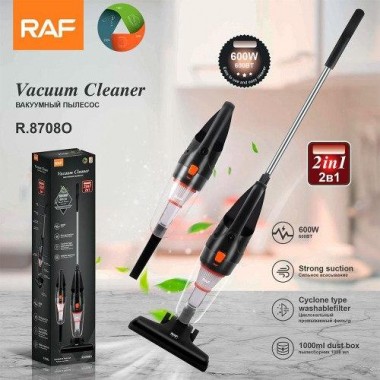 Вертикальный пылесос RAF R8708O компактный пылесос 600 Вт с фильтром HEPA