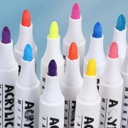 Набор ярких акриловых маркеров Acril-48 насыщенных цветов для творчества и художеальных проектов