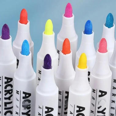 Набор ярких акриловых маркеров Acril-48 насыщенных цветов для творчества и художеальных проектов Набор ярких акриловых маркеров Acril-48 насыщенных цветов для творчества и художеальных проектов