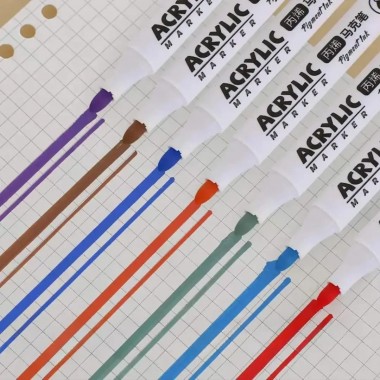 Набор ярких акриловых маркеров Acril-48 насыщенных цветов для творчества и художеальных проектов Набор ярких акриловых маркеров Acril-48 насыщенных цветов для творчества и художеальных проектов