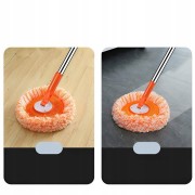 Универсальная швабра для влажной и сухой уборки с телескопической ручкой и 3 насадками из микрофибры