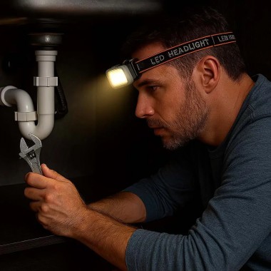 Налобный фонарь (белый и красный свет), от USB, KX309-Cob / Налобный фонарик / Фонарь на голову Налобный фонарь (белый и красный свет), от USB, KX309-Cob / Налобный фонарик / Фонарь на голову