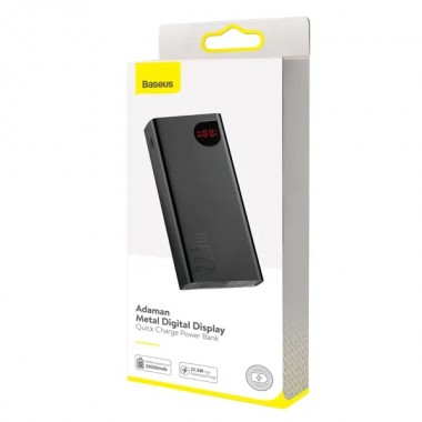 Power Bank Baseus Adaman Metal 20000 mAh 22.5W / Быстрая зарядка / Портативный аккумулятор