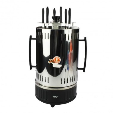 Электрошашлычница вертикальная на 6 шампуров RAF R.8612 1000Вт Шашлычница электрическая бытовая для дома