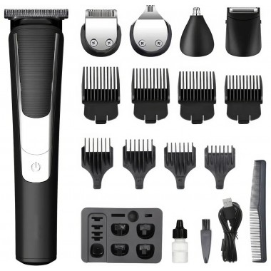 Аккумуляторная машинка 18 в 1 с набором насадок и аксессуарами RAF R.4202 На подставке