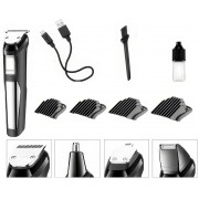 Аккумуляторная машинка с 5 сменными головками и 4 насадками для стрижки RAF R.4020