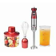 Мощный кухонный блендер 3 в 1 RAF R.296 Красный Ручной блендер миксер измельчитель на 1000 Вт