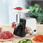 Электрическая мясорубка в металлическом корпусе мощностью 2500Вт RAF R.3367 Белая