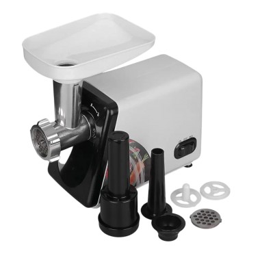 Электрическая мясорубка в металлическом корпусе мощностью 2500Вт RAF R.3367 Белая