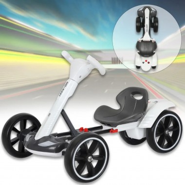 Электромобиль складной с аккумулятором 6V 4.5Ah и скоростью до 6 км/ч HL-B6 Белый