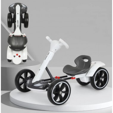 Электромобиль складной с аккумулятором 6V 4.5Ah и скоростью до 6 км/ч HL-B6 Белый