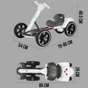 Электромобиль складной с аккумулятором 6V 4.5Ah и скоростью до 6 км/ч HL-B6 Белый