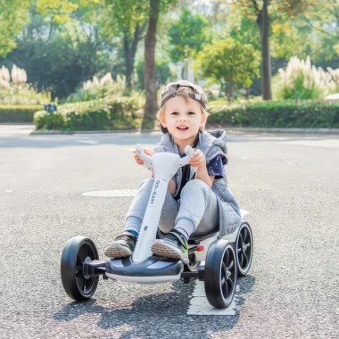 Электромобиль складной с аккумулятором 6V 4.5Ah и скоростью до 6 км/ч HL-B6 Белый